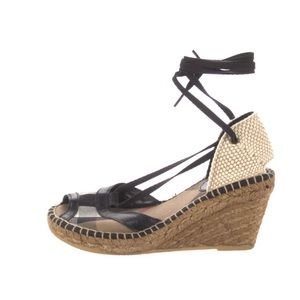 BURBERRY espadrilles sandal with ties plaid size 10 or 40. Fits like 9.5